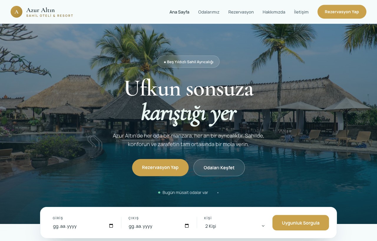 Otel — Azur örneği
