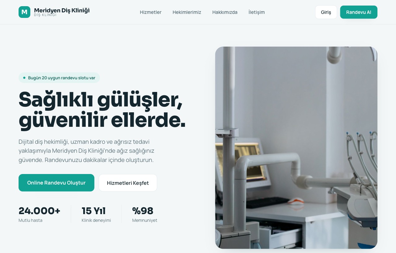 Diş Kliniği — Meridyen örneği