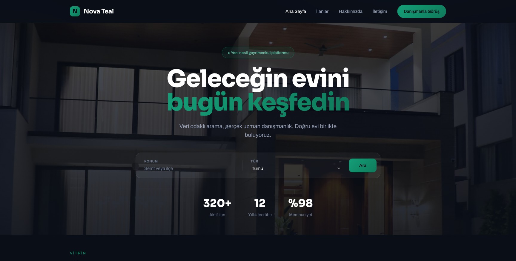 Emlak — Nova Estate örneği