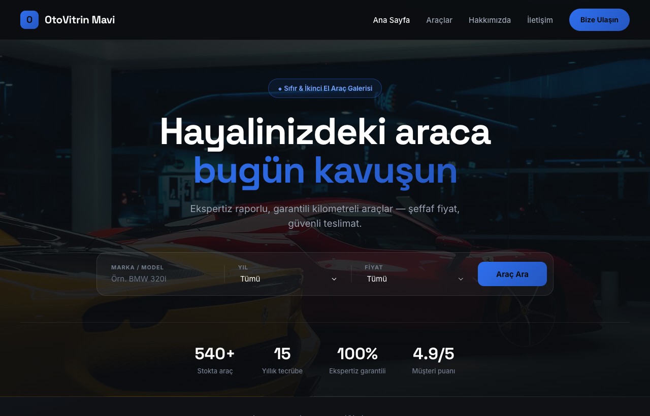 Otomotiv — OtoVitrin örneği