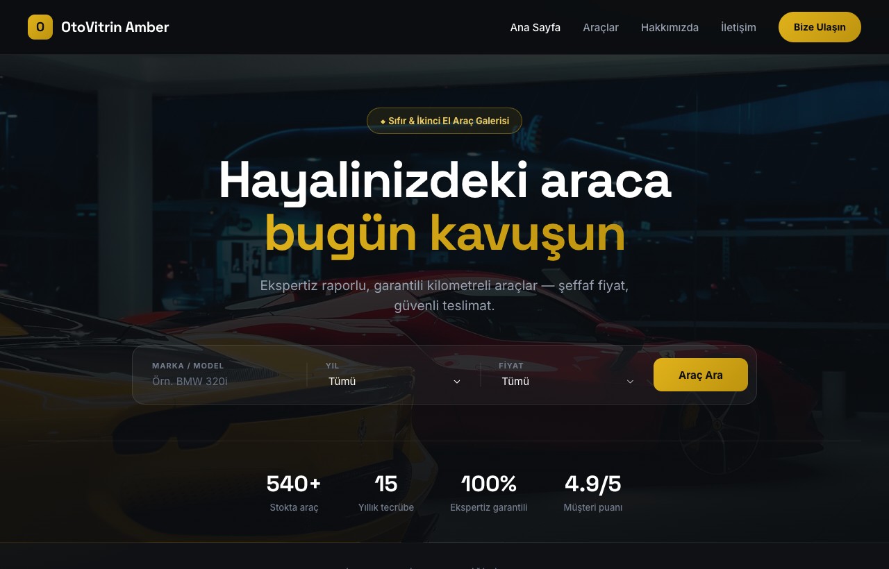 Otomotiv — OtoVitrin örneği