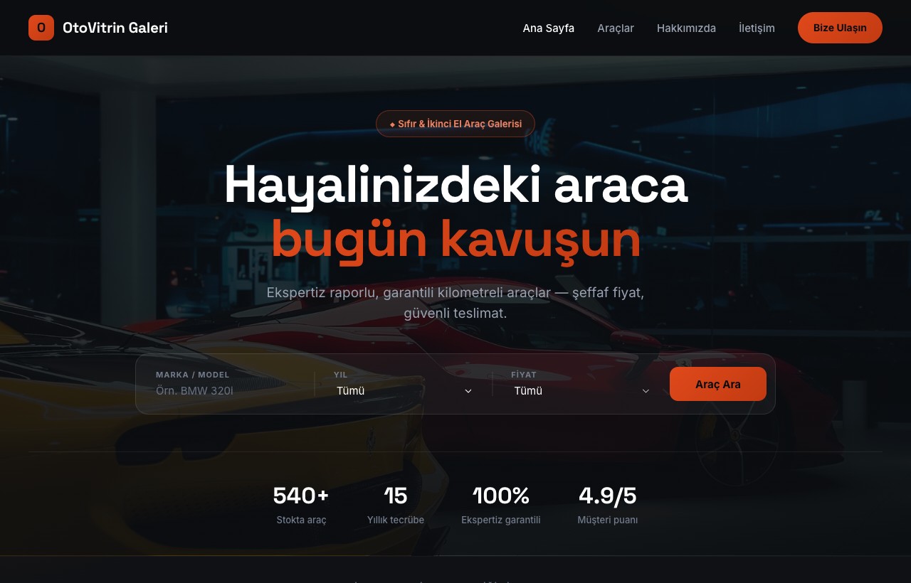 Otomotiv — OtoVitrin örneği