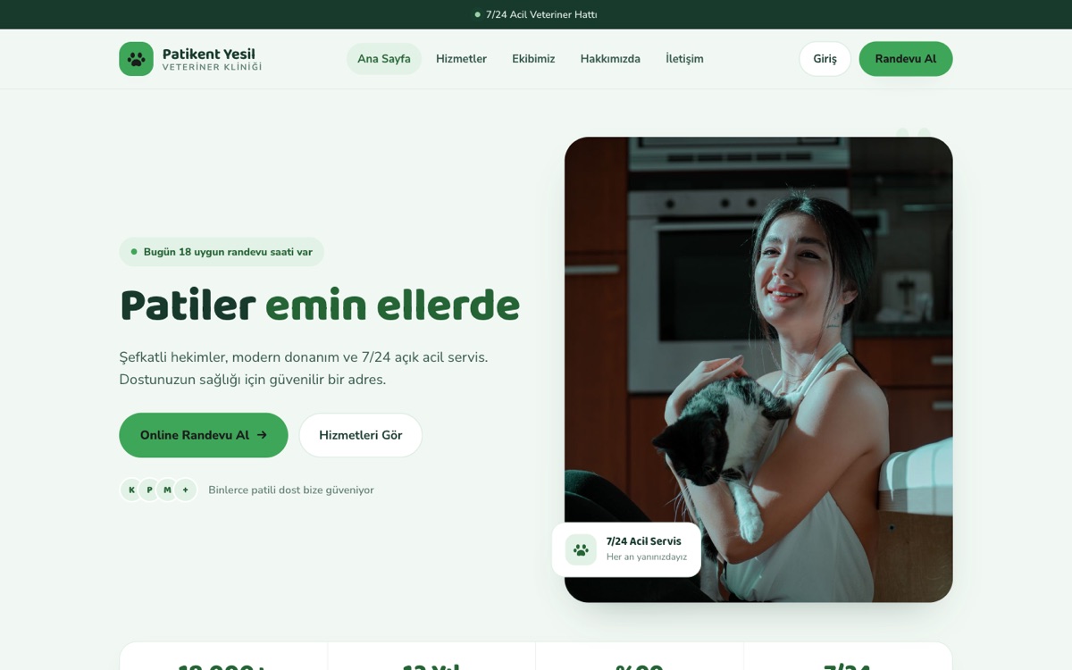 Veteriner Kliniği — Patikent örneği