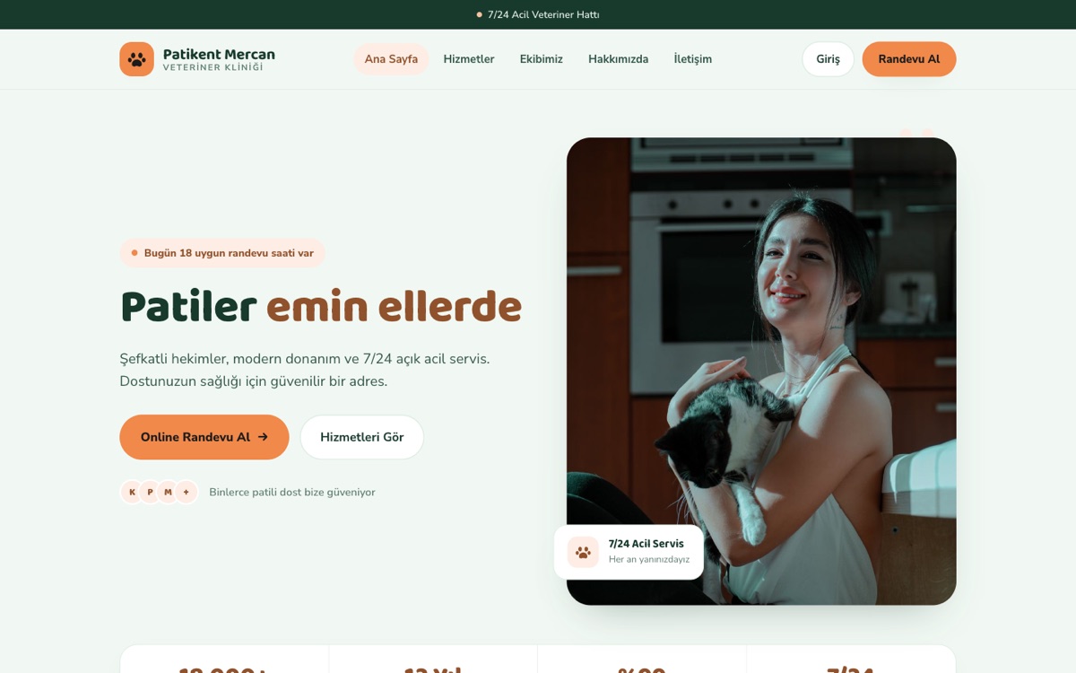 Veteriner Kliniği — Patikent örneği