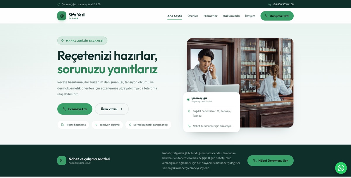 Eczane — Şifa örneği