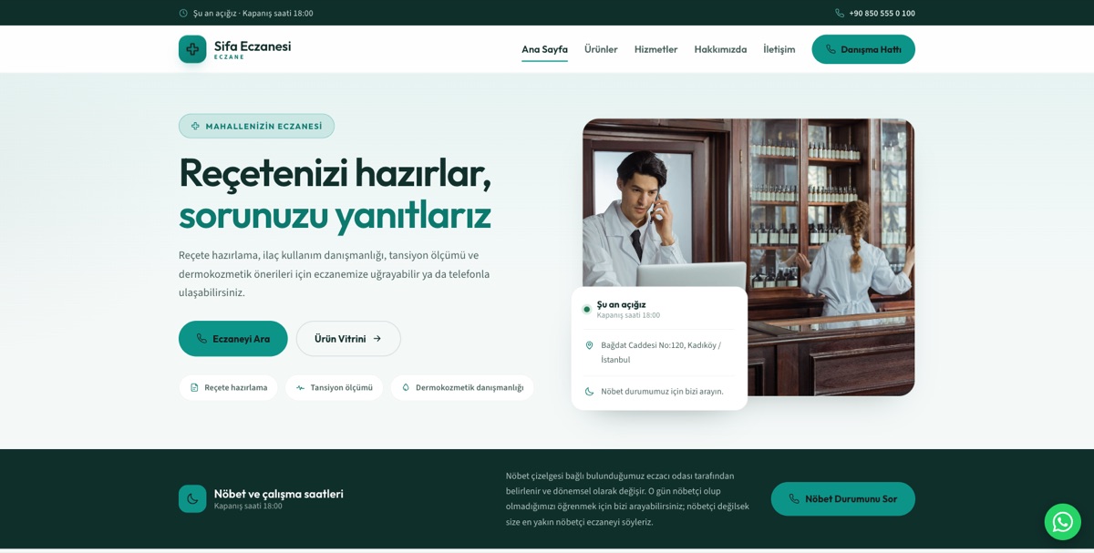 Eczane — Şifa örneği